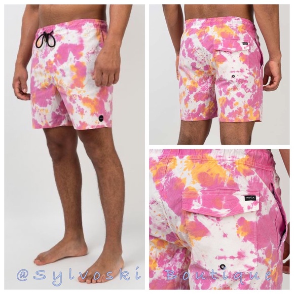 RVCA Other - 🔥RVCA MANIC ELASTIC - TIE-DYE ELASTIC WAIST SHORT FOR MEN NWT